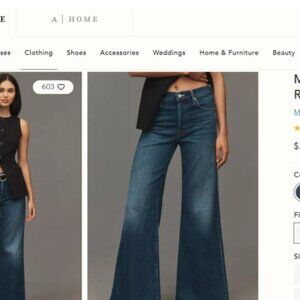 Mother Tomcat Roller Skimp Jeans, Size 31, Perfectly Imperfect Wash